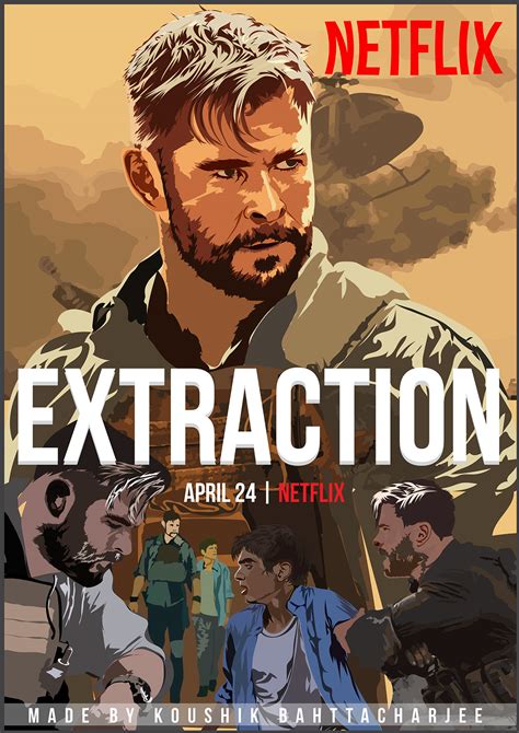 EXTRACTION 2020 Movie Poster Design | Behance