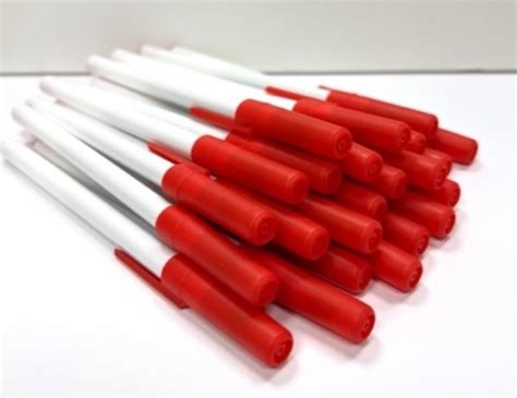 Bulk Ballpoint Stick Pens - Red, 576 Count