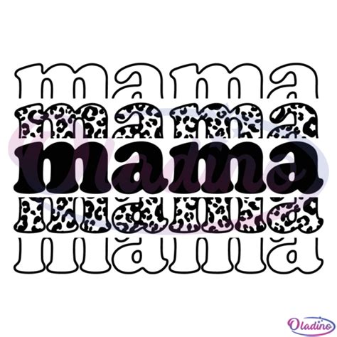 Retro Mama SVG Digital File, Mama SVG, Mom Life Svg, Leopard Svg - Stephaniesante