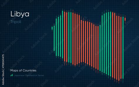 Libya, Tripoli map is shown in a chart with bars and lines. Japanese ...