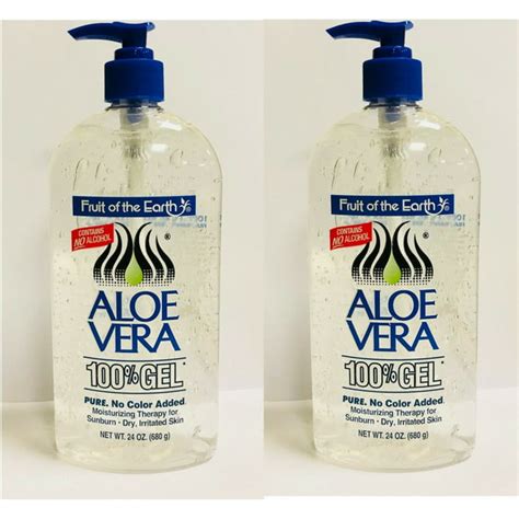 Fruit of the Earth New Aloe Vera 100% Pure Gel 24 oz. / 680g (Pack of 2) - Walmart.com - Walmart.com