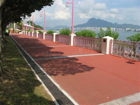 The Promenade at Tai Po Waterfront Park, Hong Kong Stock Image - Image ...