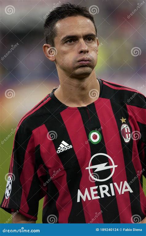 Filippo Inzaghi during the Match Editorial Stock Image - Image of pippo ...