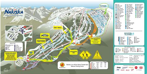 Nakiska Piste Map / Trail Map