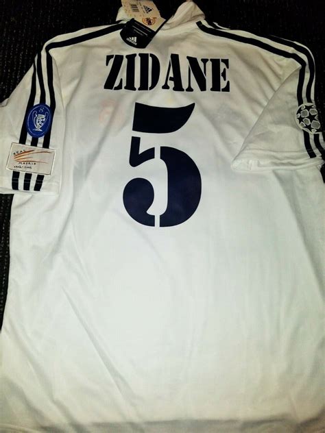 Zidane Real Madrid Centenary 2001 2002 UEFA Jersey Shirt Maillot L BNW – foreversoccerjerseys