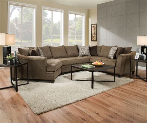 Sectional Sofa With Cuddler And Chaise | Baci Living Room