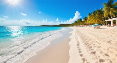 Premium AI Image | Landscape Nature panorama Beach blue sky