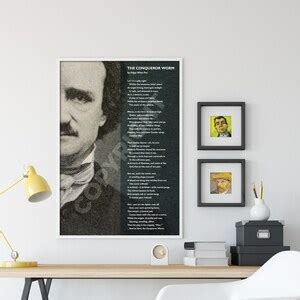 Edgar Allan Poe Poem the Conqueror Worm Poster Original Art Print Photo ...