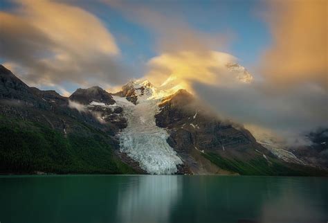 Mount Robson with Berg Glacier, British Columbia, Canada Photograph by Yves Gagnon - Fine Art ...