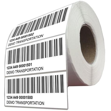 White PVC Printed Barcode Label, Size: 100 M (roll Length) at Rs 430/roll in Palghar