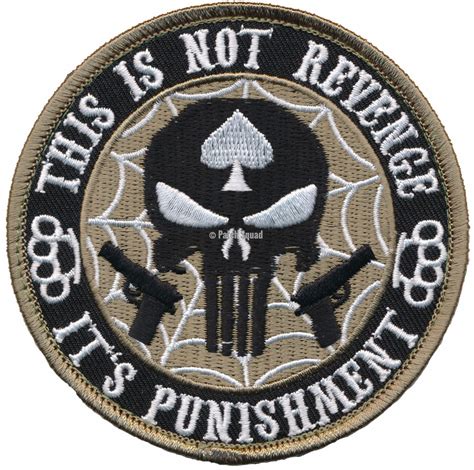 This Is Not Revenge It's Punishment Infidel Brass Knuckle Morale Patch ...