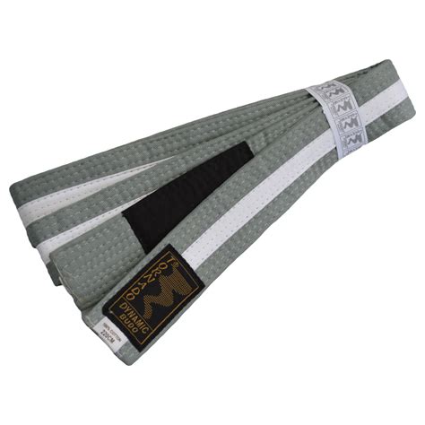 KIDS - Brazilian Jiu Jitsu belt Grey-Withe with black bar Tornado ...