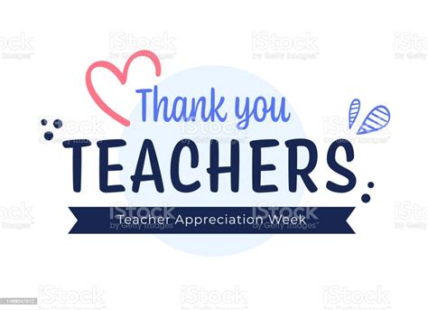 Teacher Appreciation Week Banner Design Stock Illustration - Download ...