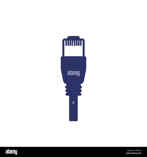 ethernet cable with a plug icon Stock Vector Image & Art - Alamy