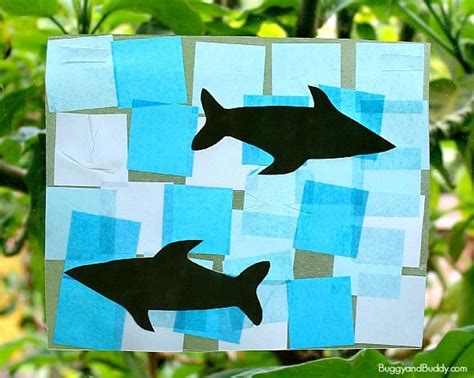 Shark Crafts for Preschoolers: Shark Suncatcher - Buggy and Buddy