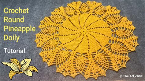 Crochet Challenge: Lets Learn Crochet Pineapple Doily with Step by Step ...