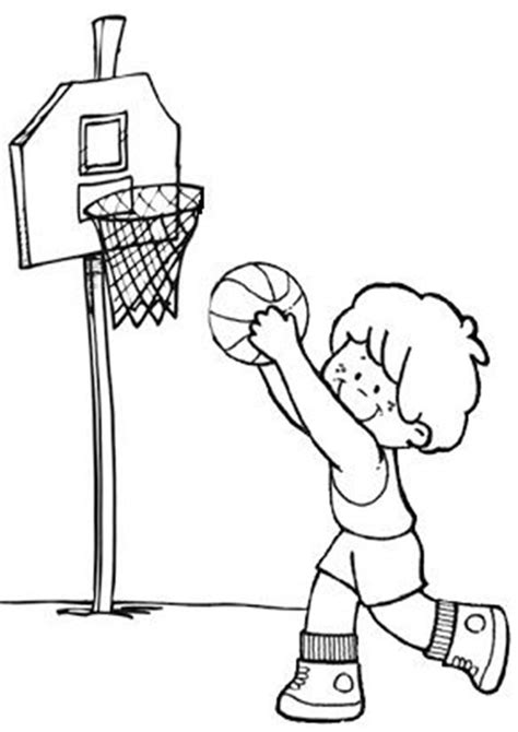 Free & Easy To Print Basketball Coloring Pages - Tulamama