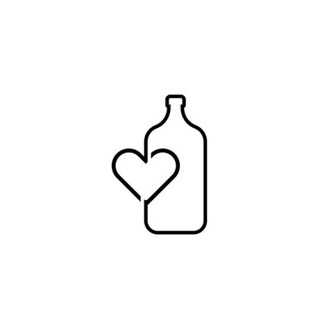 bottle logo drink isolated element menu 22586818 Vector Art at Vecteezy