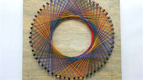 How To Create A Colorful Spirograph String Art - DIY T... | Doovi