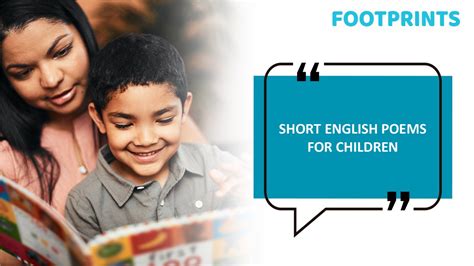 Short English Poems for Children | Footprints Childcare
