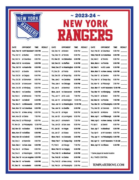 New York Rangers Roster 2024 - Halli Elfreda