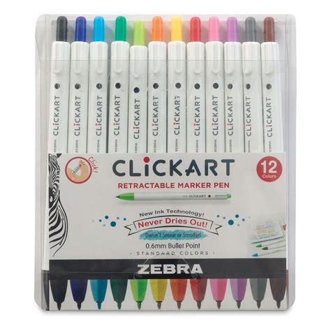 Zebra ClickArt Retractable Markers - Set of 12 | Michaels