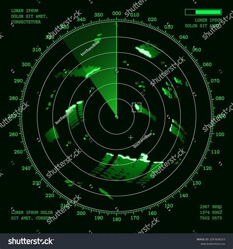 Ship Radar Screen Military Sonar Digital Stock Vector (Royalty Free) 2207636153 | Shutterstock