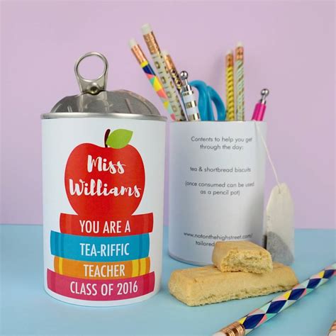 Personalised Thank You Teacher Gift Tin By Tailored Chocolates and Gifts | notonthehighstreet.com