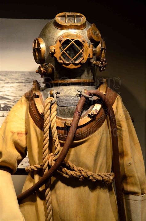 Photo of Mark V Deep Sea Diving Suit by Photo Stock Source maritime, Astoria, Oregon, USA ...