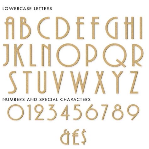 lowercase-ART-DECO-mdf-lett.jpg (600×600) | Art deco, Lettering, Art