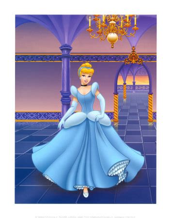 Disney princess cinderella wearing blue dress desktop wallpaper