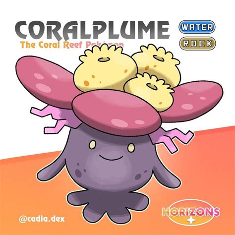 Pokemon Horizons on Instagram: "CORALPLUME - The Coral Reef Pokemon ...