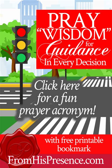 Pray "WISDOM" for Guidance In Every Decision