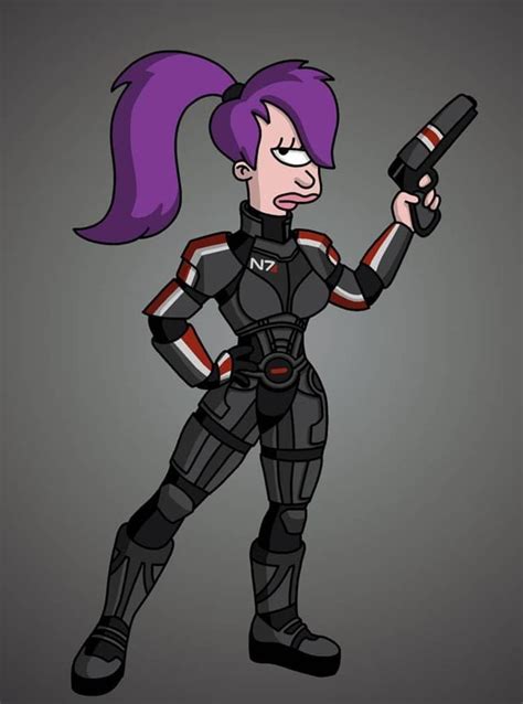 Leela - Mass Effect, Futurama | Leela futurama, Futurama, Leela