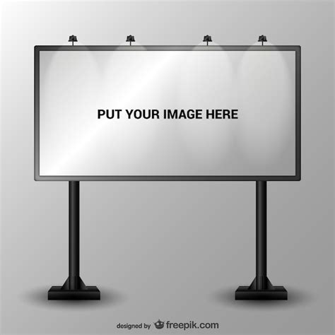 Simple billboard vector | Free Vector