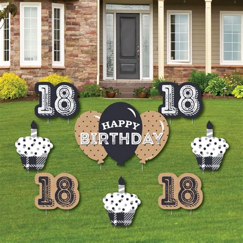 18th Milestone Birthday - Time to Adult - Yard Sign & Outdoor Lawn Decorations - Birthday Party ...