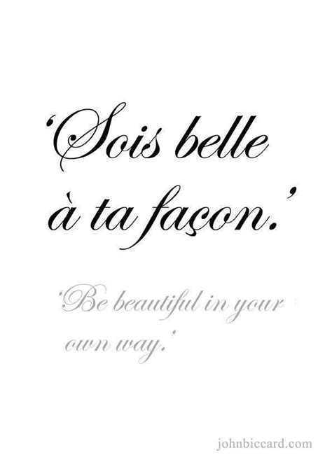 Citations photographiques: Soyez belle à votre façon | French quotes ...