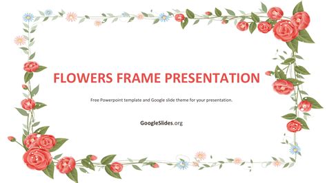 Flowers Frame Presentation Template - Google Slides Templates