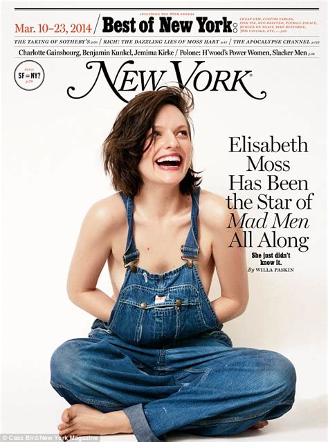 Elisabeth Moss poses topless for racy New York magazine cover as she opens about 'traumatic and ...