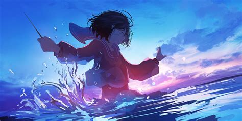 Anime Girl Wallpaper In Water - Anime Wallpaper HD