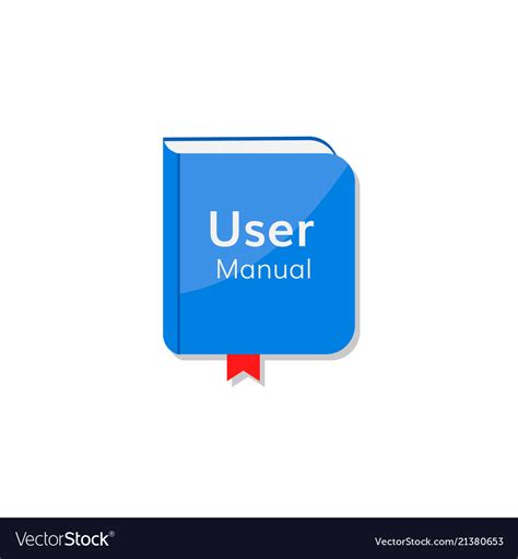 User manual tutorial icon Royalty Free Vector Image