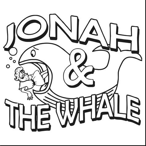 Printable Jonah And The Whale Coloring Page