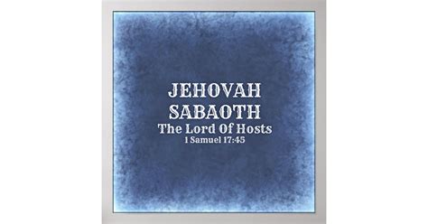 Jehovah Sabaoth Poster | Zazzle