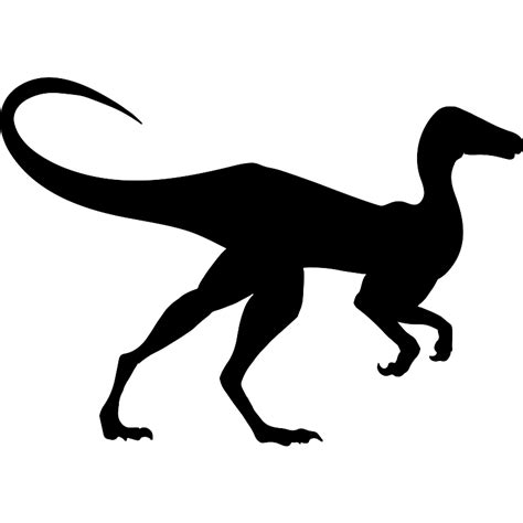 Dinosaur Shape Of Compsognathus Vector SVG Icon - SVG Repo