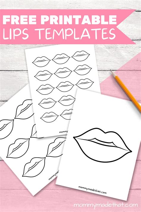 Lips Template Printable