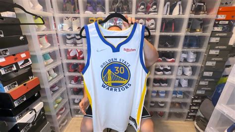 Steph Curry Nike Authentic Golden State Warriors 75th Anniversary Association Jersey - YouTube