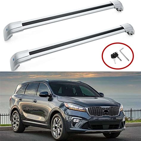 MotorFansClub Roof Rack Cross Bars Fit for Compatible with KIA Sorento 2015 2016 2017 2018 2019 ...