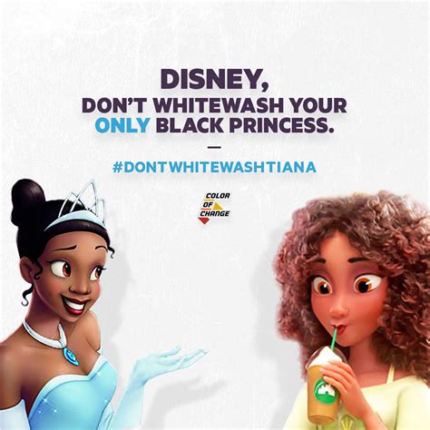 Tell Disney: Stop Whitewashing Their Black Characters | ColorOfChange.org