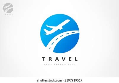 Airplane Runway Logo Vector Logo Design Stock Vector (Royalty Free) 2197919517 | Shutterstock