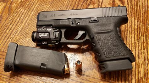 GLOCK 30S in 45 acp with Streamlight TLR-8 light and laser | Hand guns, 45 acp, Glock